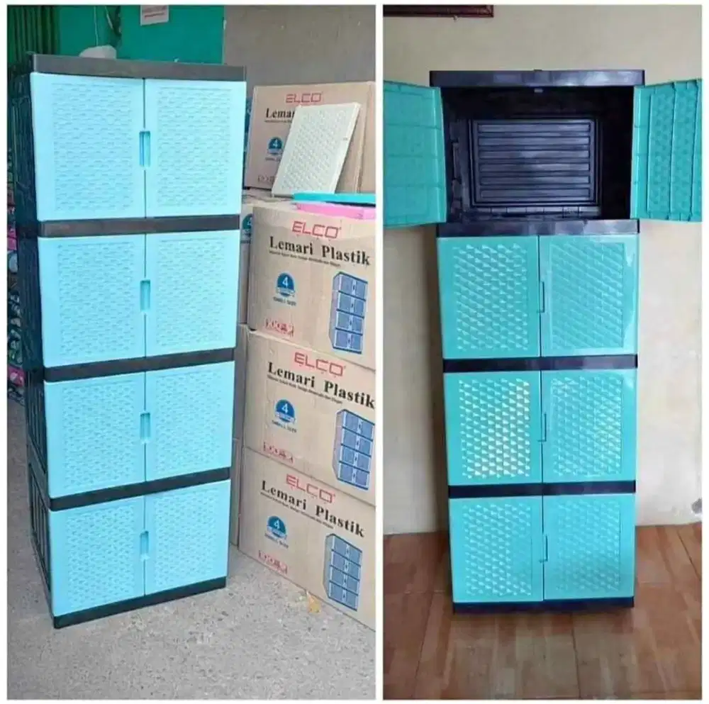 lemari plastik pakaian elco