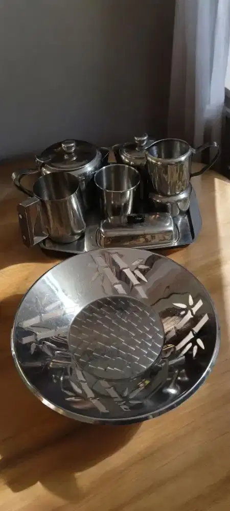 Vintage Stainless Tea Set