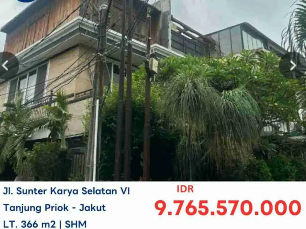 AYDA AS IS RUMAH DI SUNTER KARYA SELATAN JAKARTA UTARA
