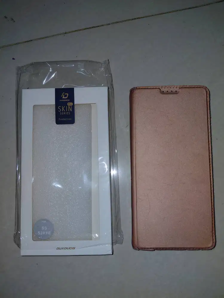 Dijual Leathercase Dux Ducis pink untuk Samsung S24FE murah