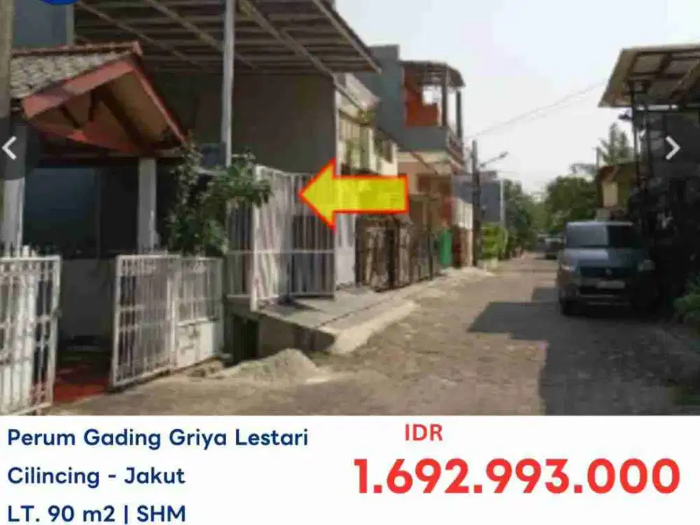 AYDA RUMAH DI PERUMAHAN GADING GRIYA LESTARI CILINCING JAKARTA UTARA