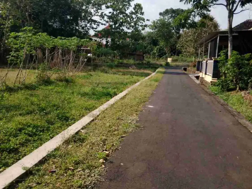Pekarangan 425 m² muka 30m jalan 4m , dekat sungai rejosari polokarto sukoharjo :