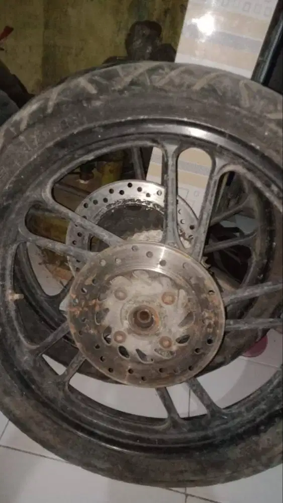 Velg racing cs1 plus cakram depan blakang gear