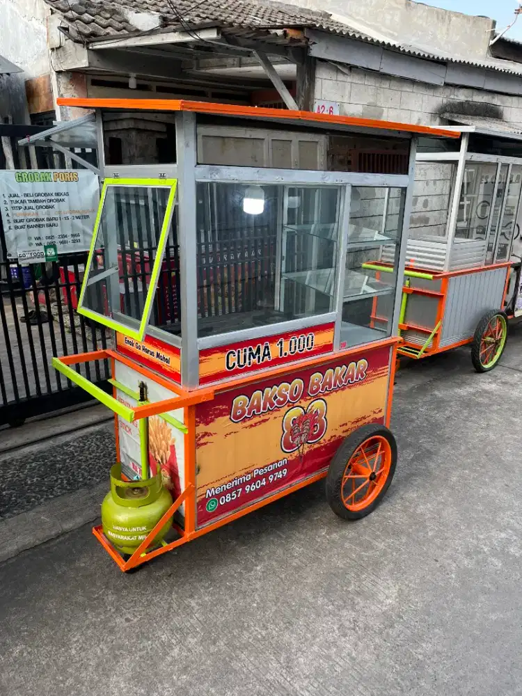 GEROBAK sempol/ tahu crispy/ roti bakar/ bakso-DLL