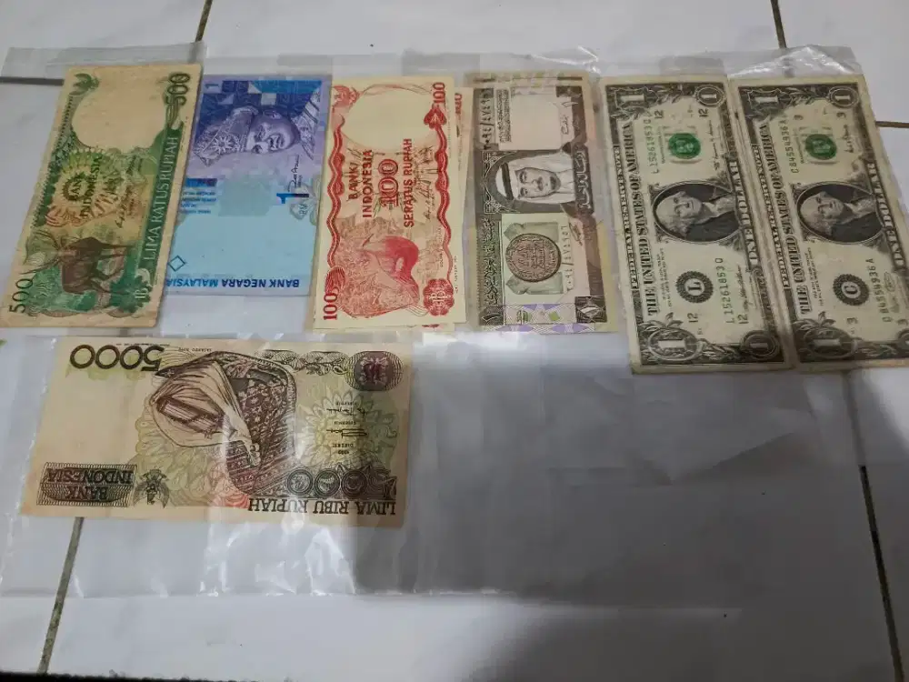Uang lama, koin dan kertas