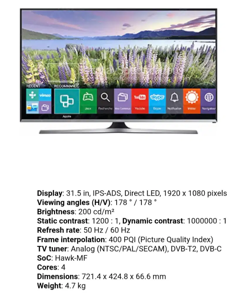 Samsung smart tv 32
