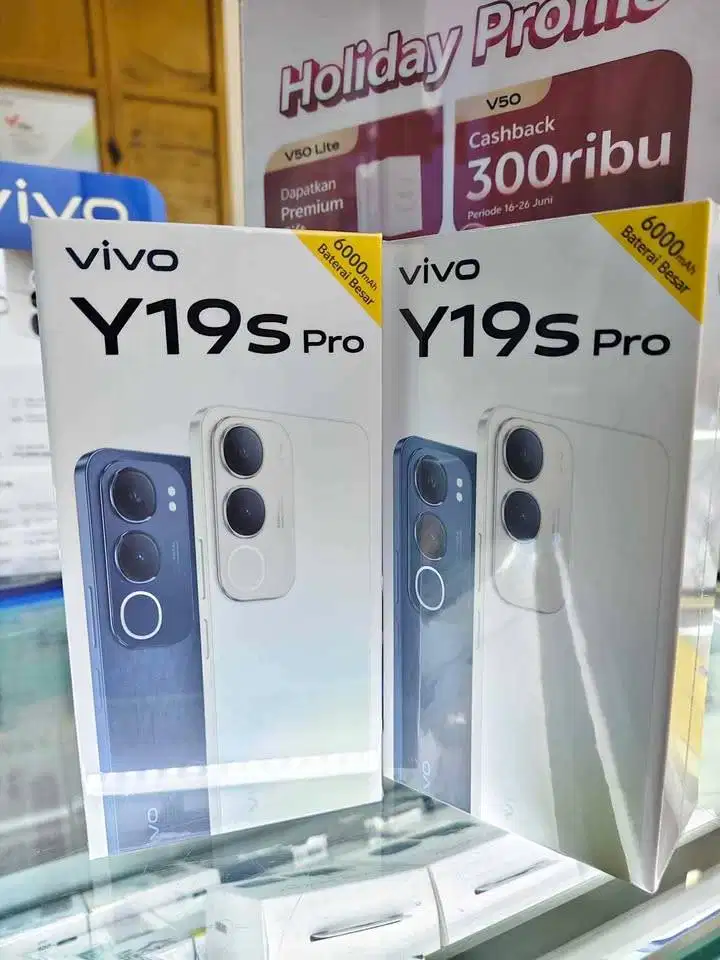 Vivo y19s Pro Ram 4/64Gb 4/128Gb 6/128Gb Bergaransi Resmi Baterai besr