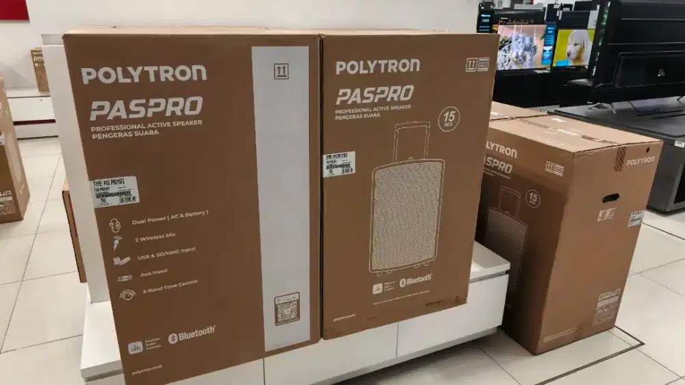 Speaker portable polytron free mic