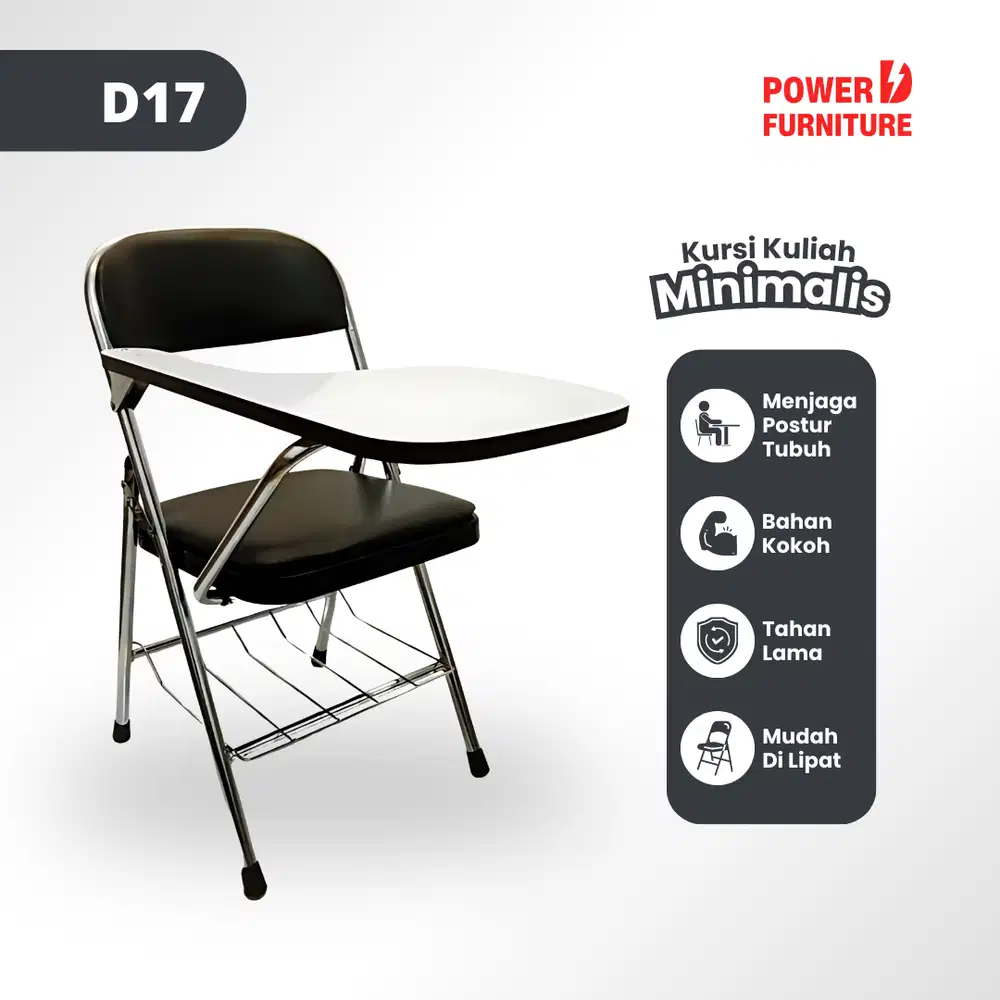 Kursi Training Tipe D17 - Kursi Kampus | Kursi Kursus | Bangku Lipat K