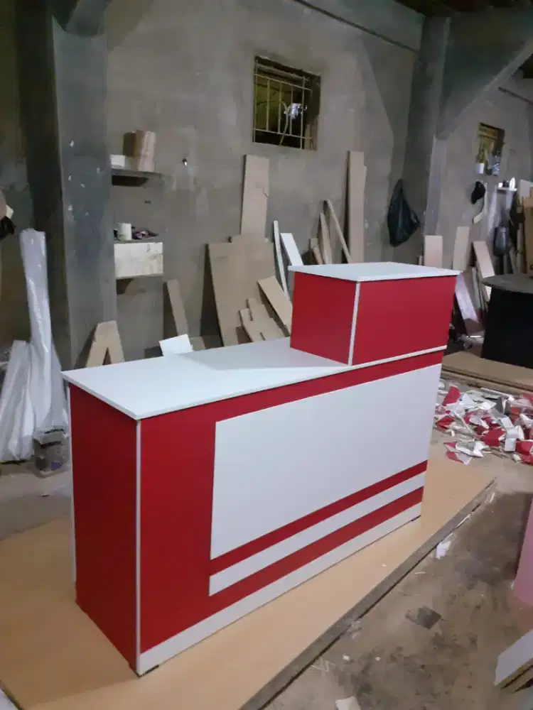 Meja kasir toko londry meja laundry meja klinik baru