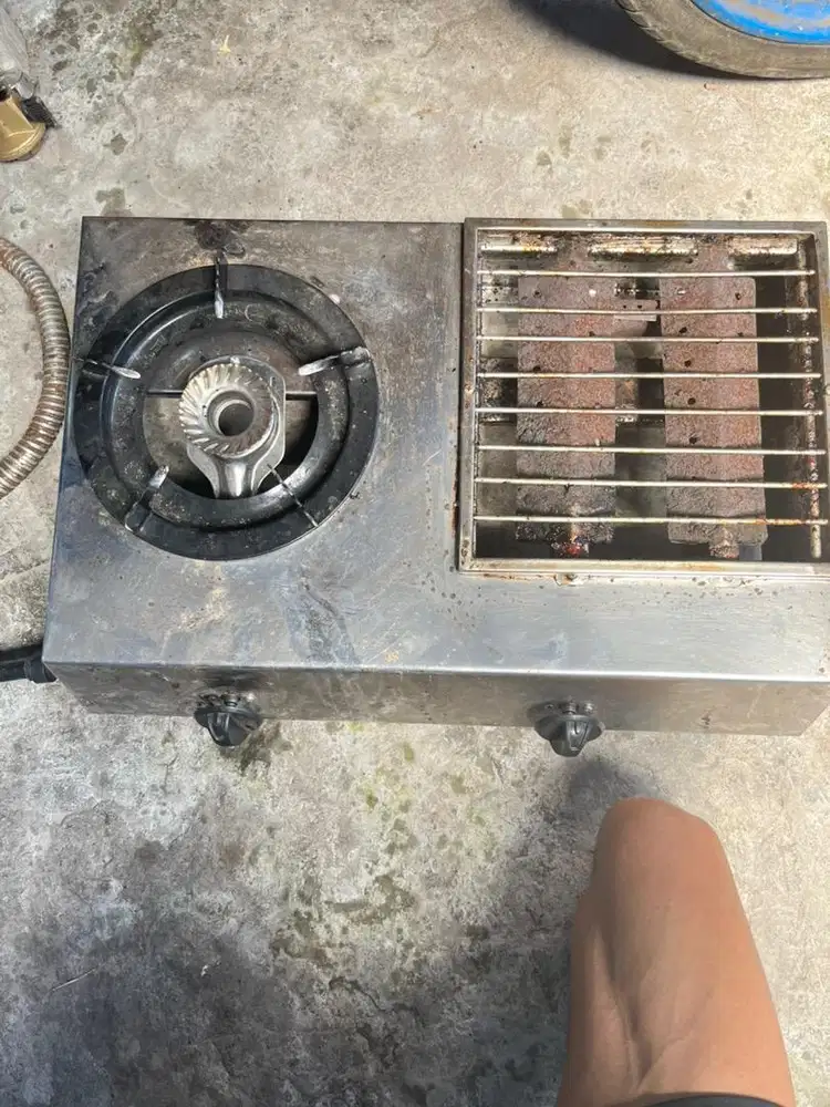 Kompor 2 Tungku set bakaran