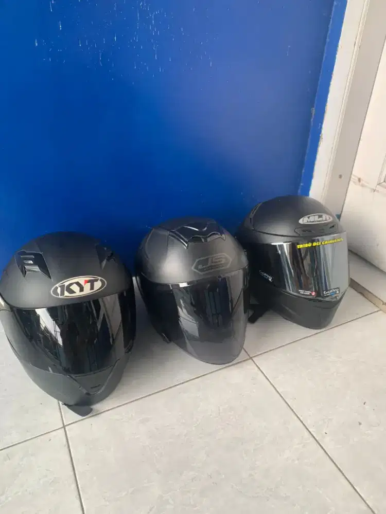 Helm fullface MLA, helm fullface KYT, helm JS