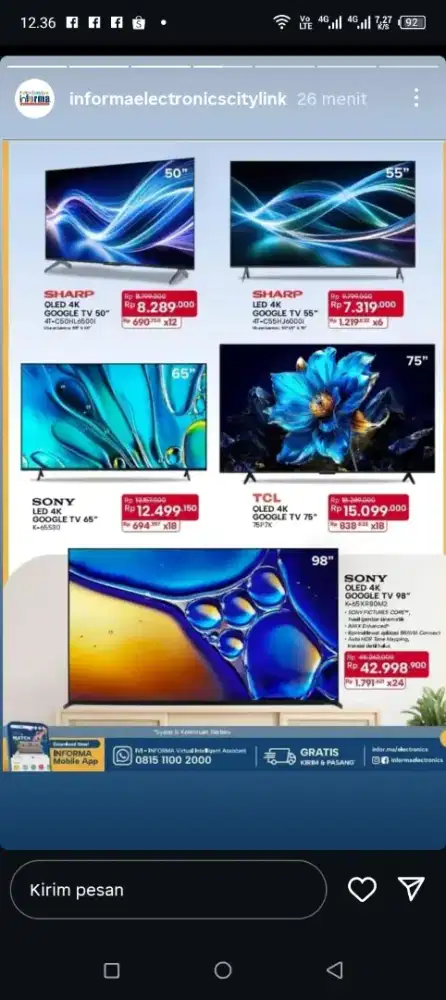 Promo Sharp LED series