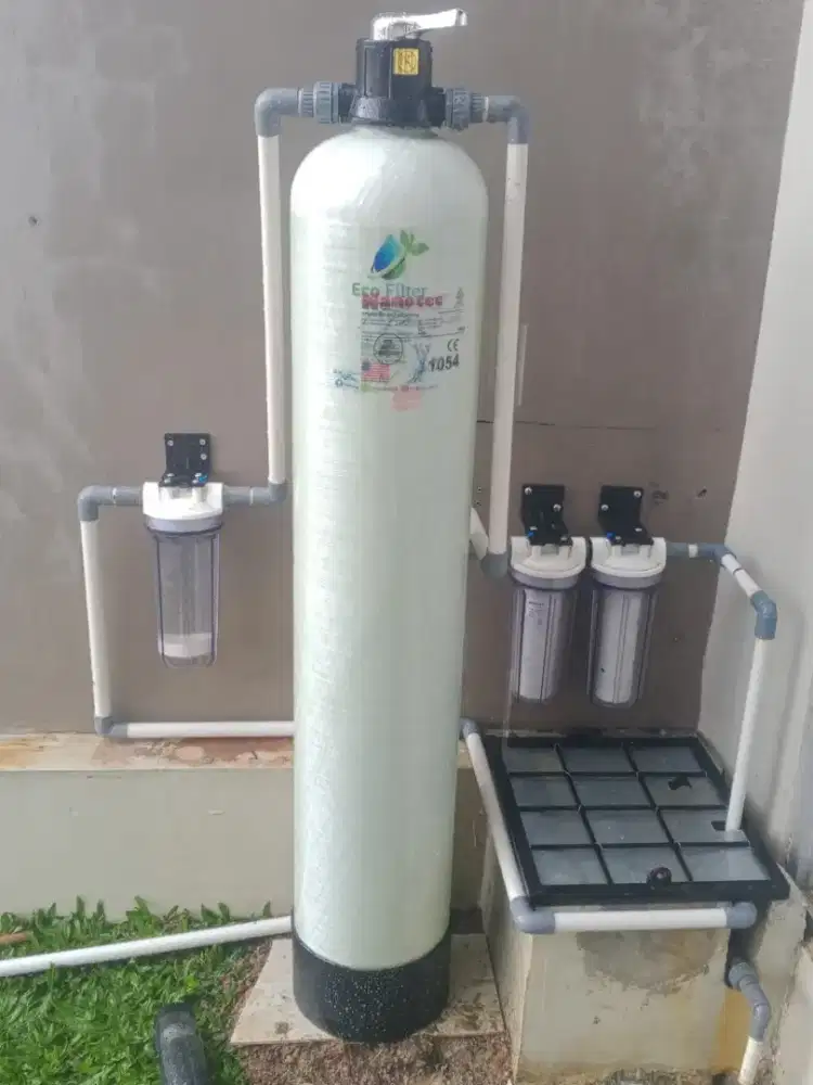 Filter air sumur yang berbau dan berminyak