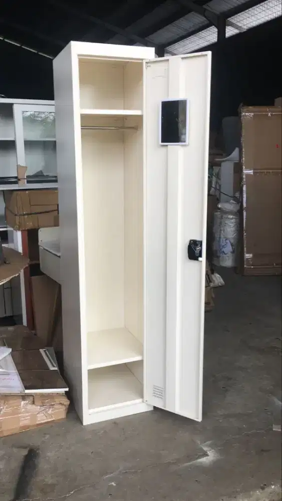 Lemari baju besi 1 pintu 45cm/lemari pakaian besi/lemari minimalis