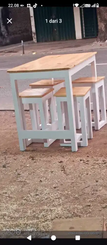 meja makan uk 100x 50x 75 1set