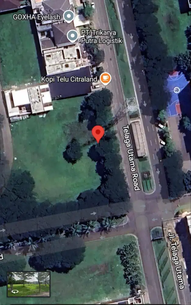 Dijual Tanah Raya Telaga Utama Citraland Surabaya Barat