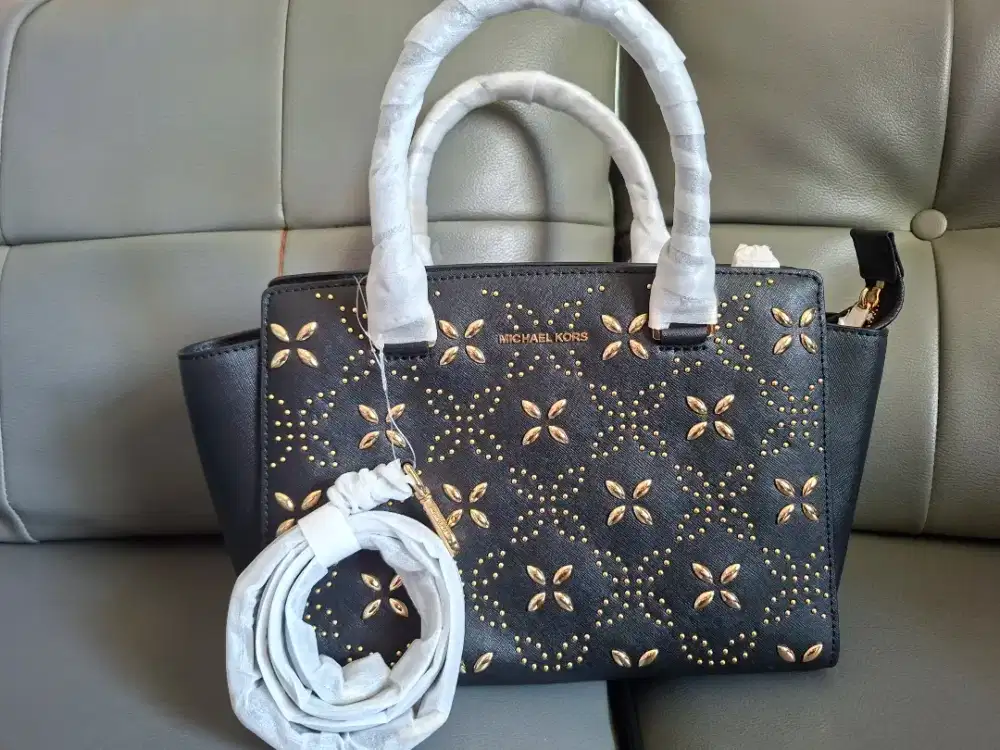 Tas Michael kors Selma Black Leather Authentic USA