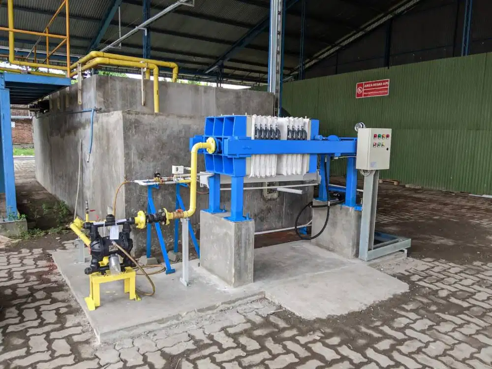 Mesin Filter Press Limbah Electronik - Kapasitas 60 Liter Per Cycle