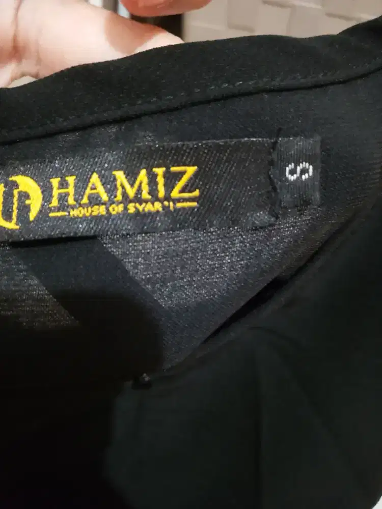 Gamis anak hitam mustard