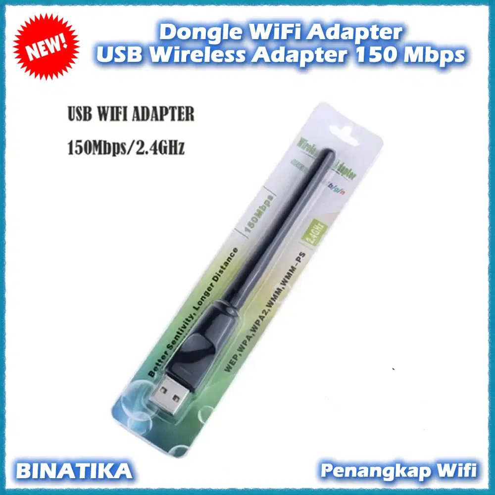 Dongle WiFi Adapter USB Wireless Adapter Penangkap Sinyal Wifi STB TV