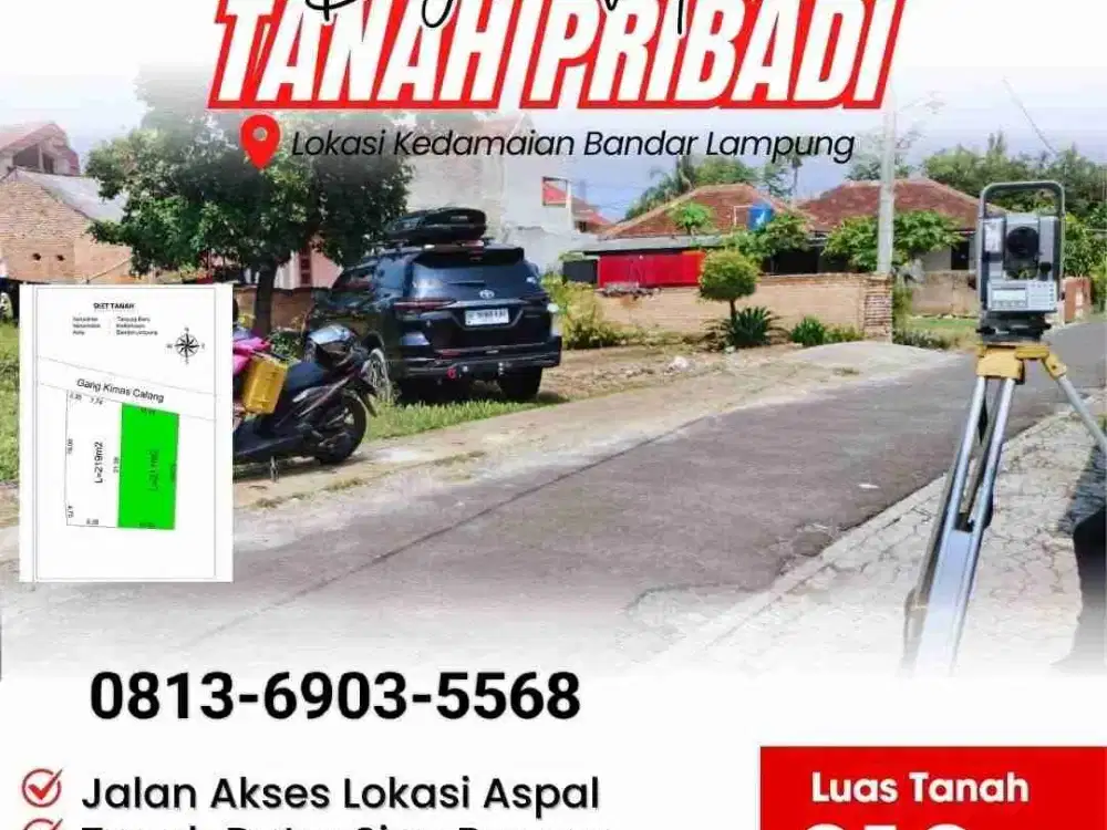 TANAH DIKEDAMAIAN BELAKANGN PERUMAHAN DIJUAL CEPAT LUAS 450 METERAN