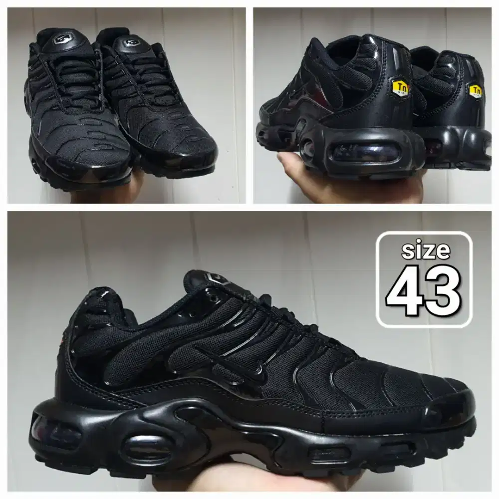 Sepatu Running Nike Airmax TN Full Black size 43 New Item No Box