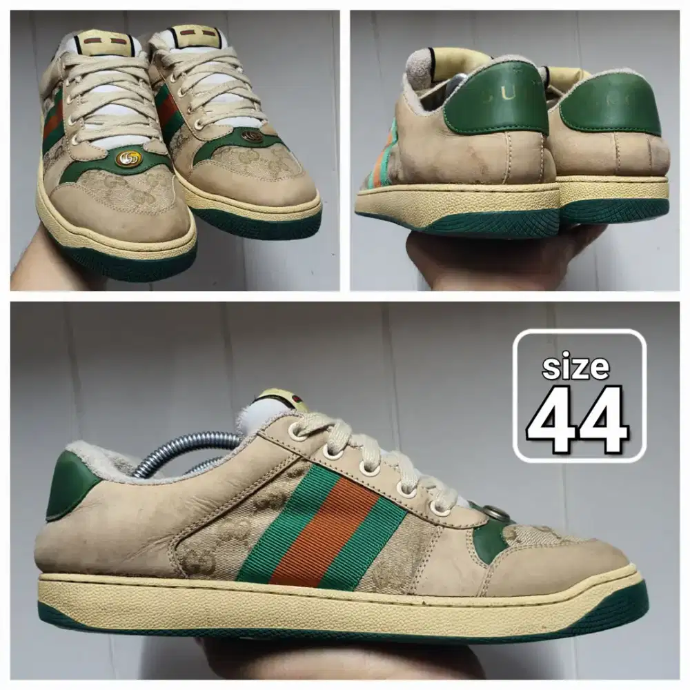 Sepatu Casual Italy Gucci Tawon size tunggal 10 (44) Second shoes