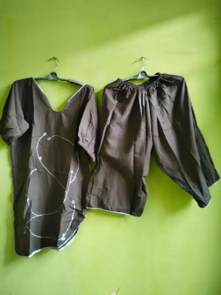 Baju katun lukis atas bawah nego