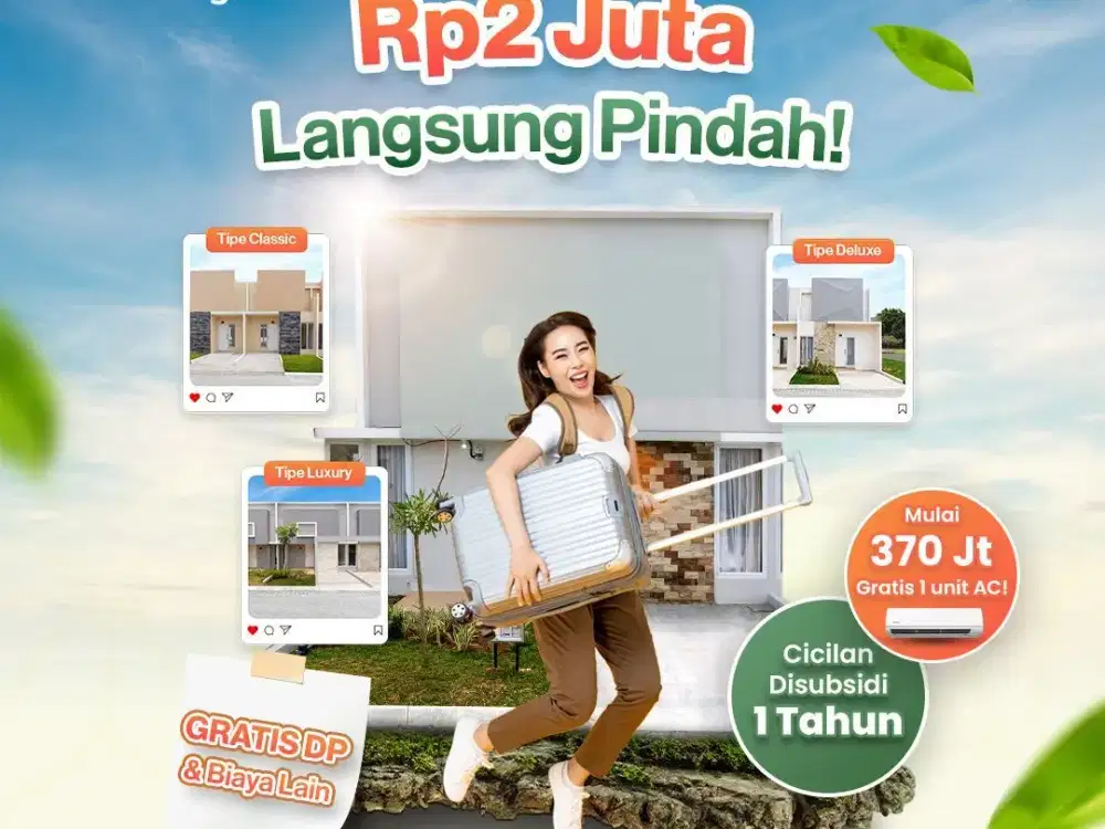 Rumah serasa villa selangah ke Pemda Tigaraksa