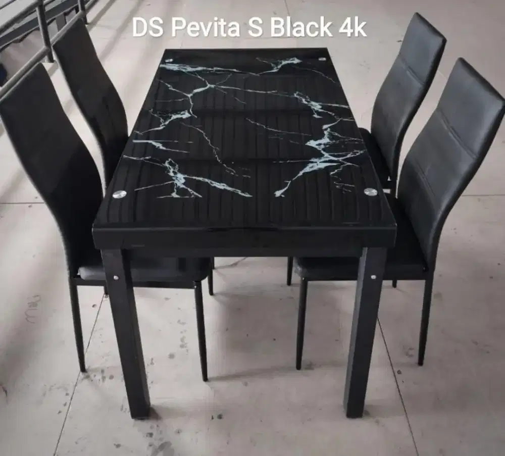 READY MEJA MAKAN DS PEVITA 4 KURSI TERMURAH TERLARIS SALE
