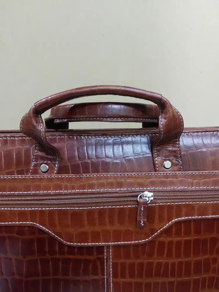 DIJUAL Tas Kerja Kulit Buaya Asli