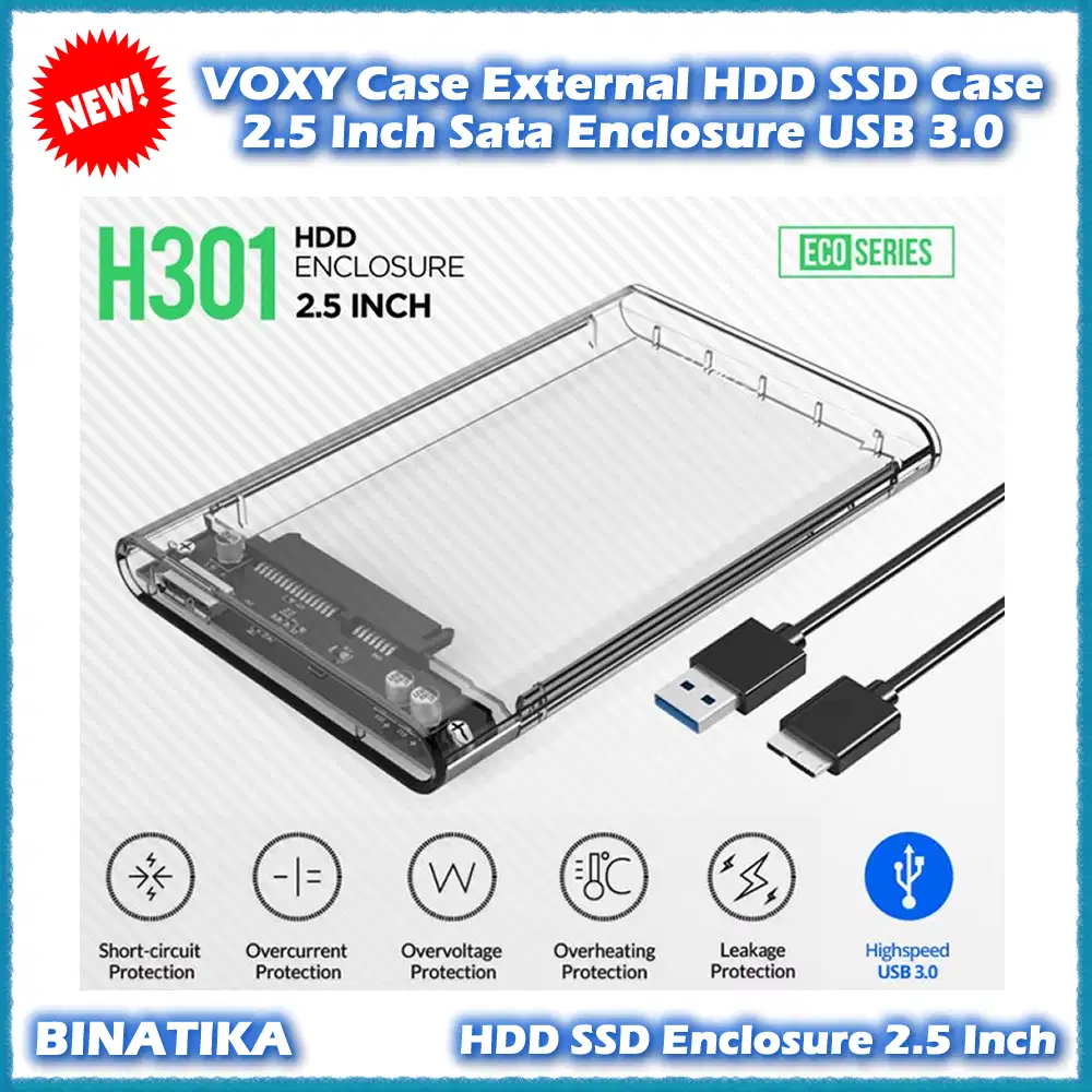 VOXY Case External Hardisk 2.5 SSD HDD Case Sata Enclosure USB 3.0