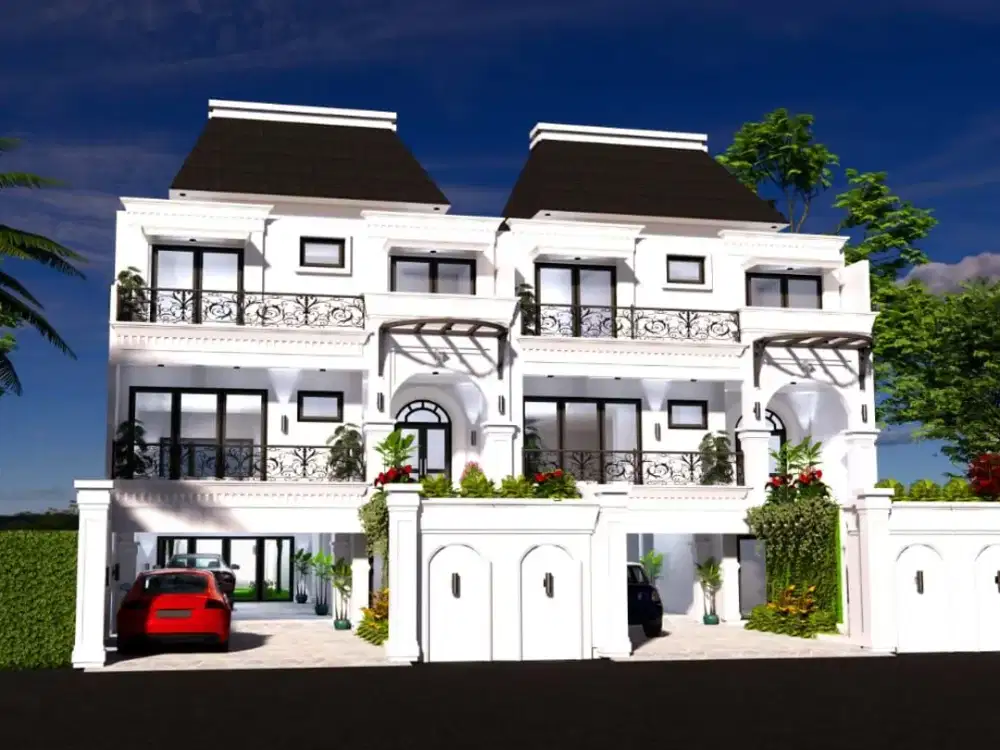 Rumah Baru Design American Classic + Lift + Mini Pool di Tebet Timur Jaksel