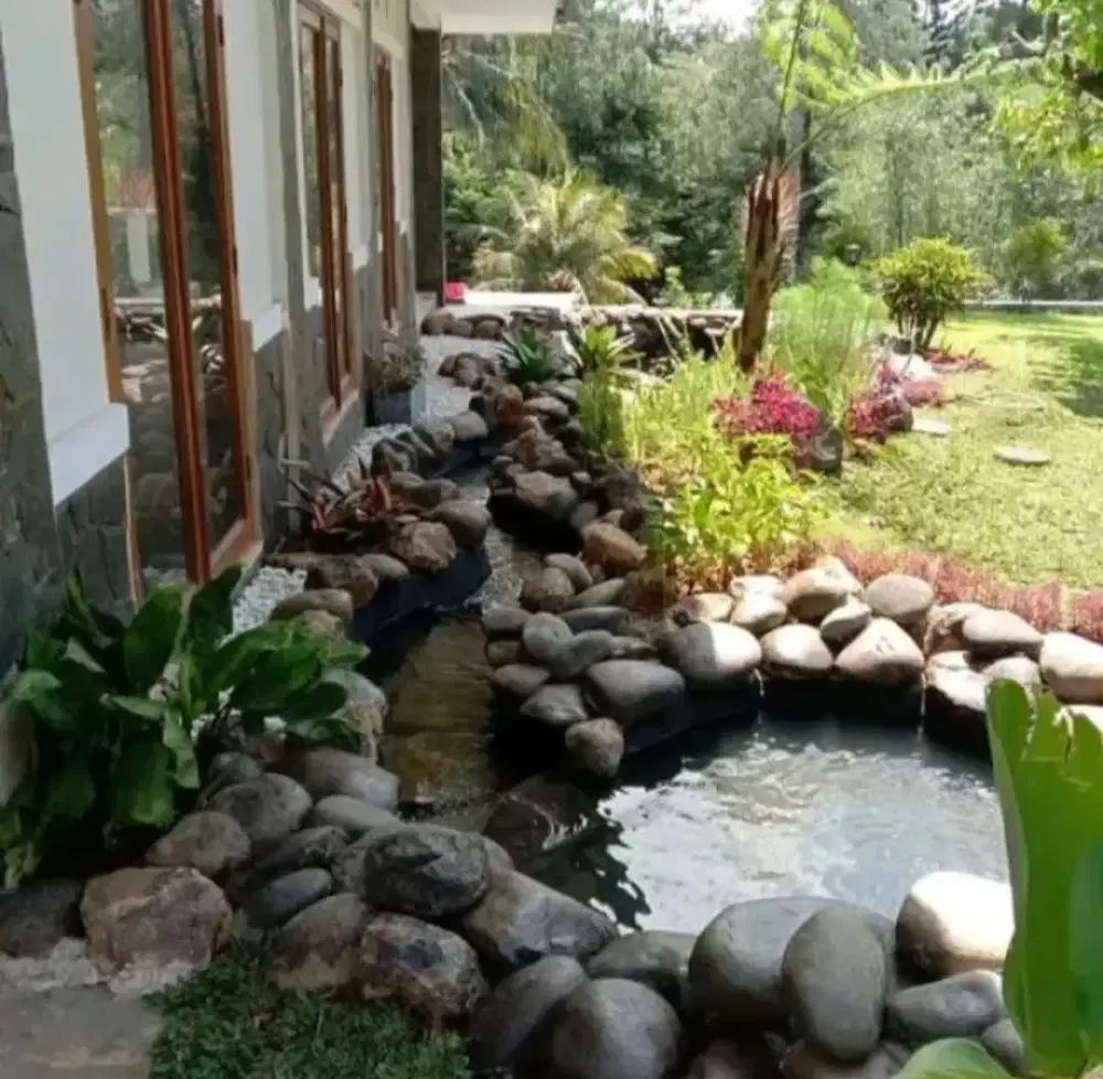 Jasa pembuatan kolam relif . Sungai buatan kolam ikan koi . Dll #11
