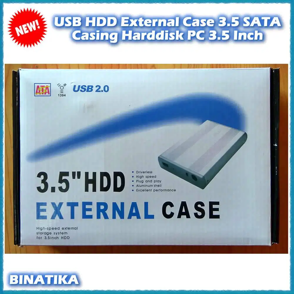 USB HDD External Case 3.5 SATA / Casing Harddisk PC 3.5 Inch