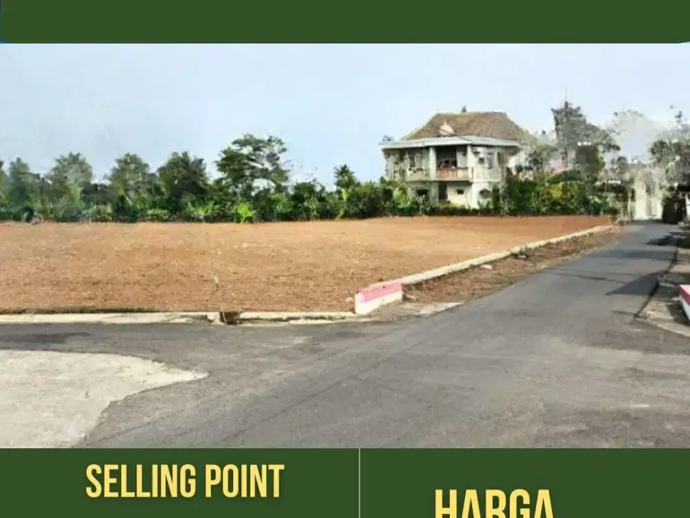 Tanah Jogja Utara Area Kampus UII Termurah, Cocok Kost dan Villa