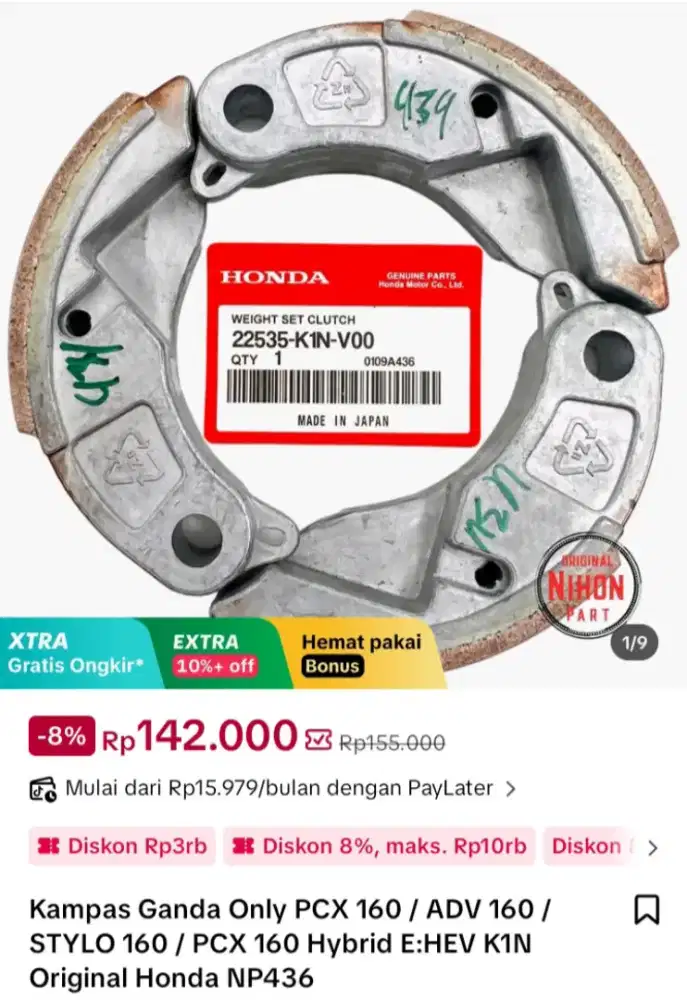 Di jual kampas Ganda