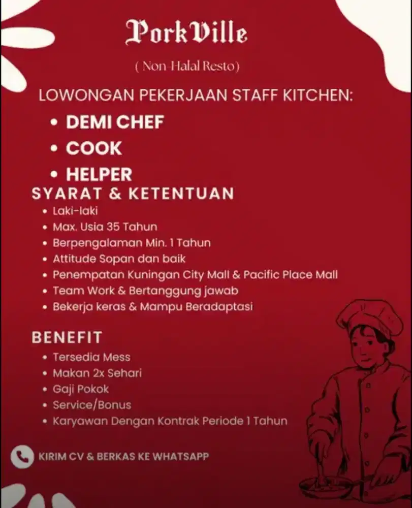 LOKER COOK STAFF