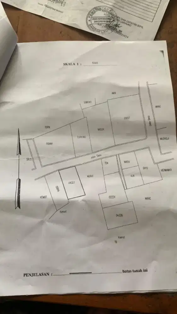 Tanah dekat itera, ada rumahnya