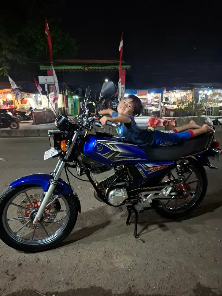 Yamaha rx king 2004 biru tangan pertama dari baru (spek kontes)