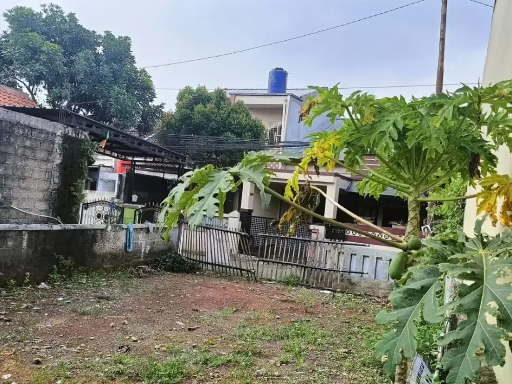 Tanah cocok untuk bangun rumah custom, ada jalan samping IMB ready