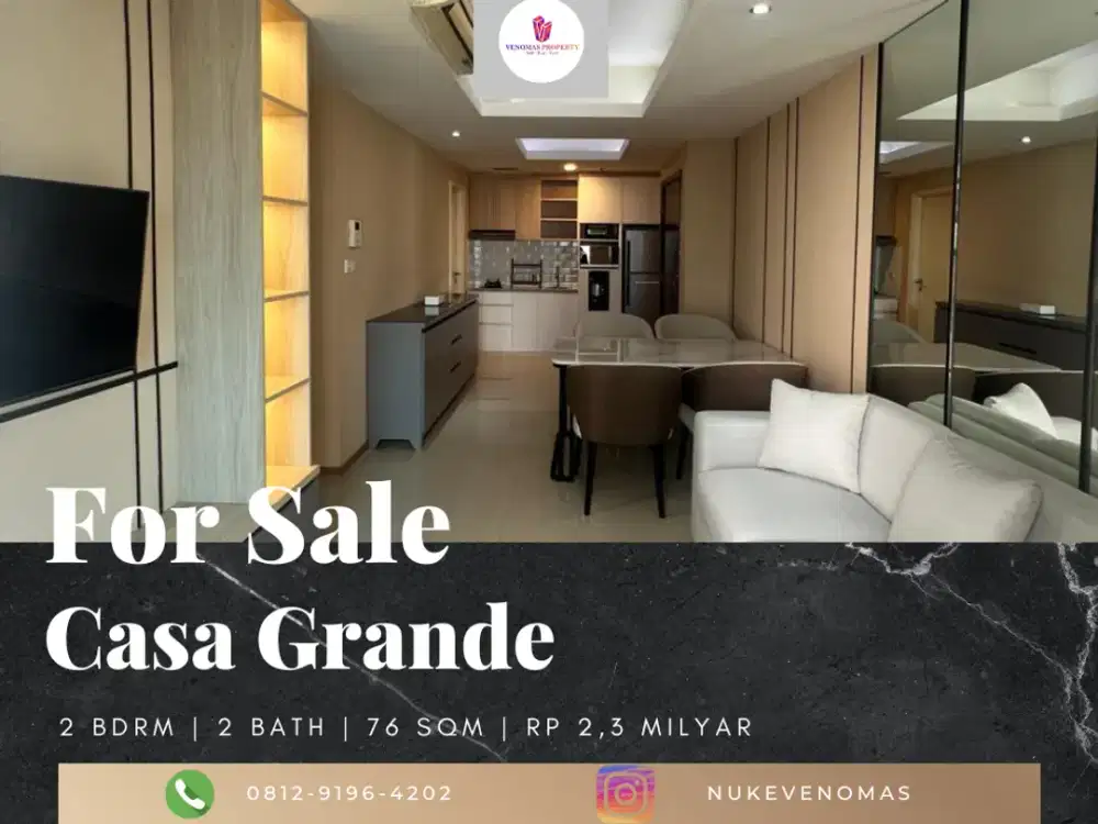 Dijual Apartement Casa Grande 2BR+1 Full Furnished Tower Montreal