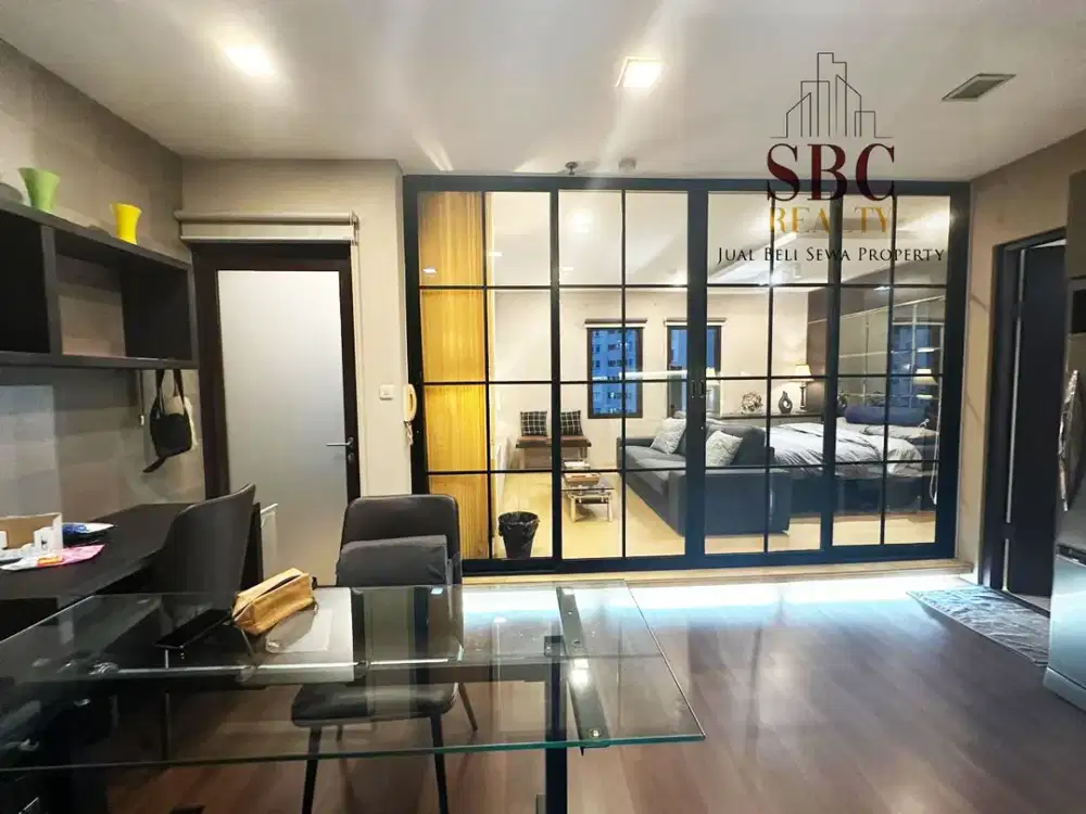 Dijual Cepat Unit Apartemen Mediterania Garden Residence 1 Furnish Bagus Tipe 2BR Dijadikan 1BR