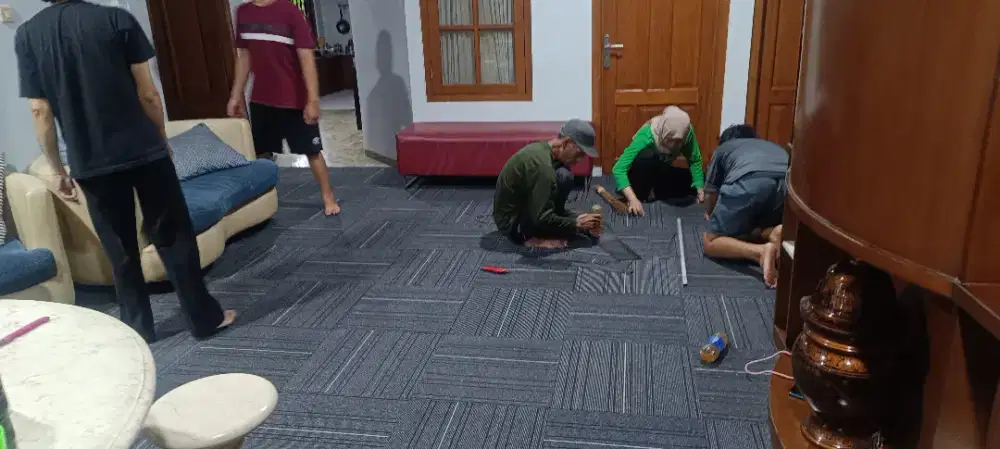 Karpet fitness dan billiard model plank