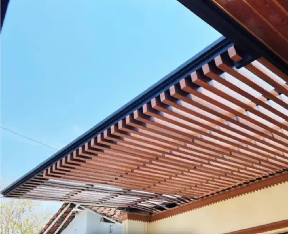 Kanopi atap kaca rangka besi holloh galpanis