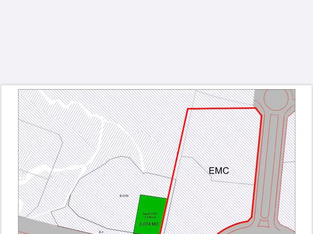 Di Jual Tanah Komersil Sentul Luas 3.074m² Bogor