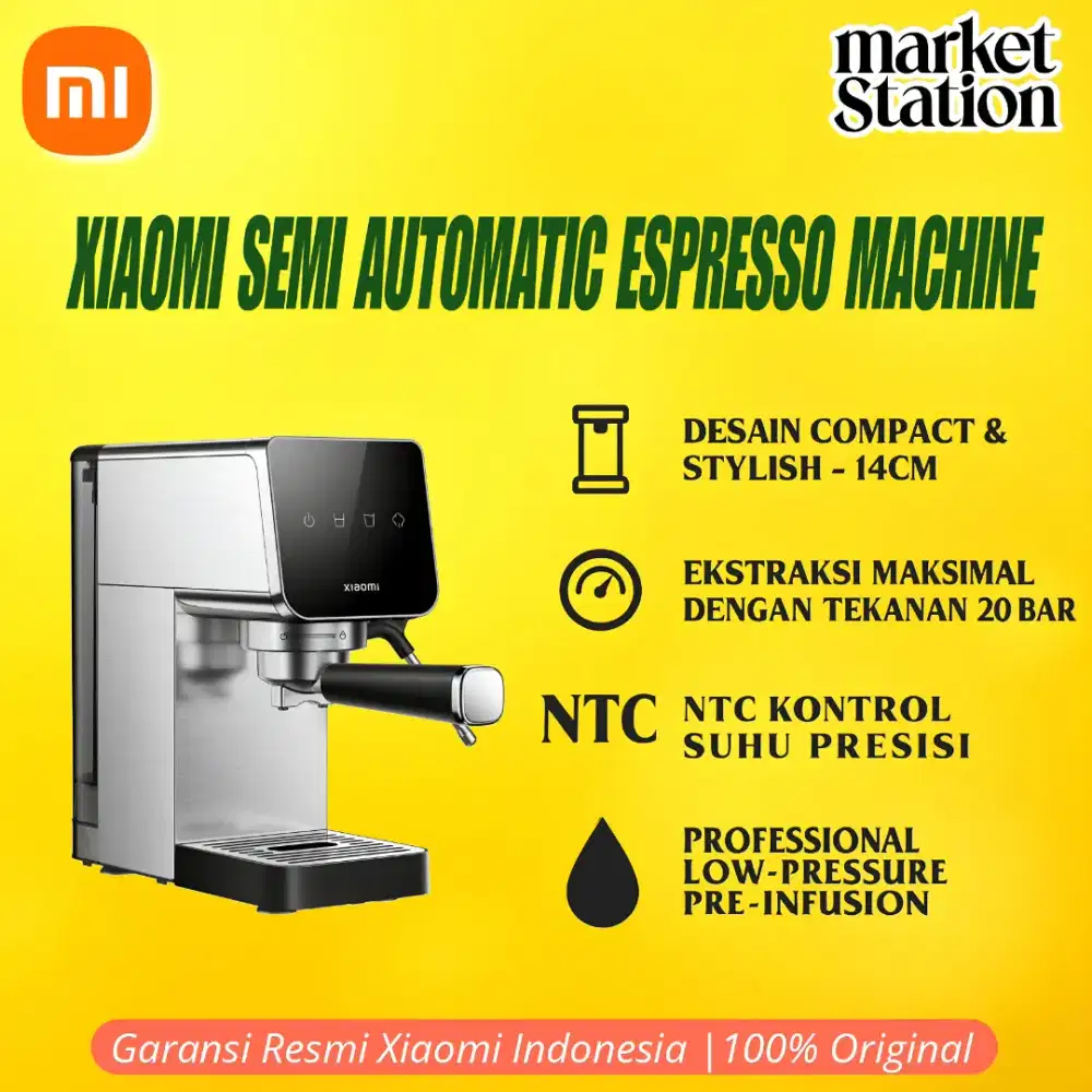 XIAOMI MESIN KOPI SEMI AUTOMATIC ESPRESSO MACHINE GARANSI RESMI