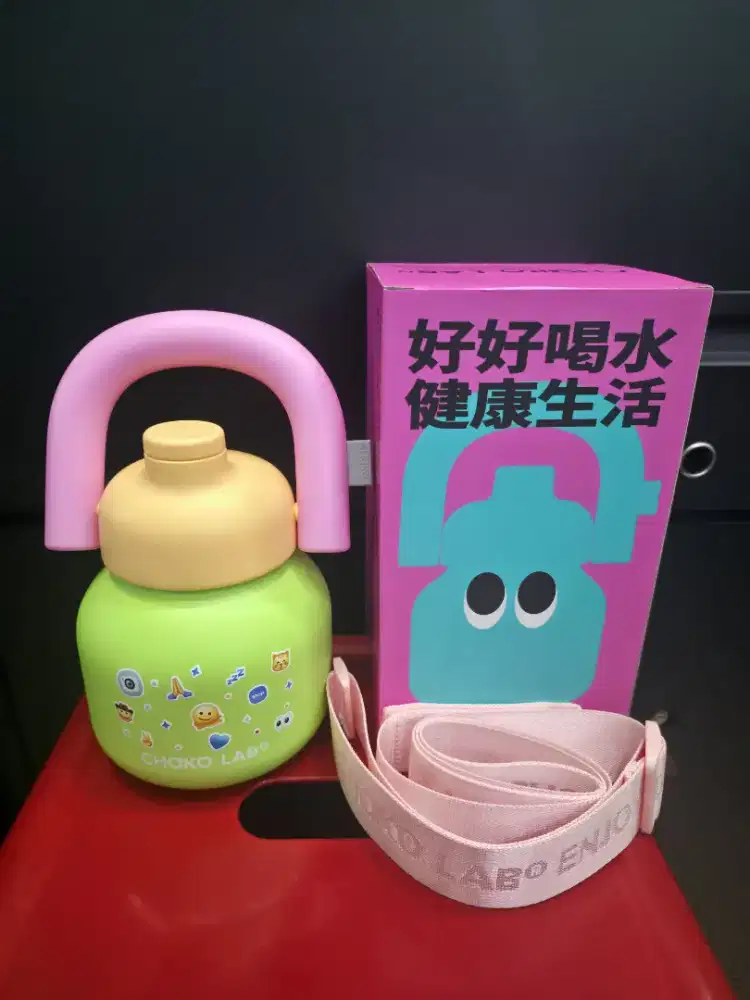 Botol Minum Tumbler Chako Lab + Tali Original New murahhh