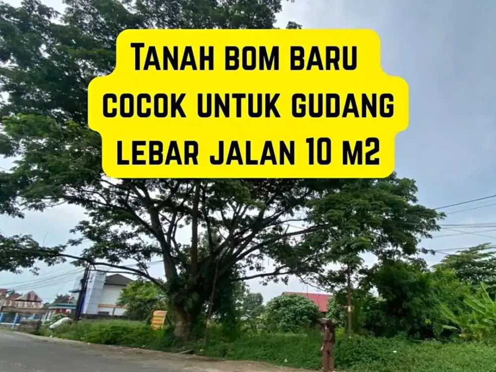 Tanah pinggir jalan 3 ilir dekat boom baru